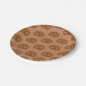 Salty Bretzels Liebhaber von Lebensmittelbackern L Pappteller (Schrägansicht)