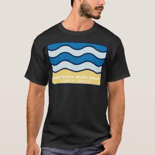 Salty Brine Staat Beach Rhode Island Absturzwelle T-Shirt