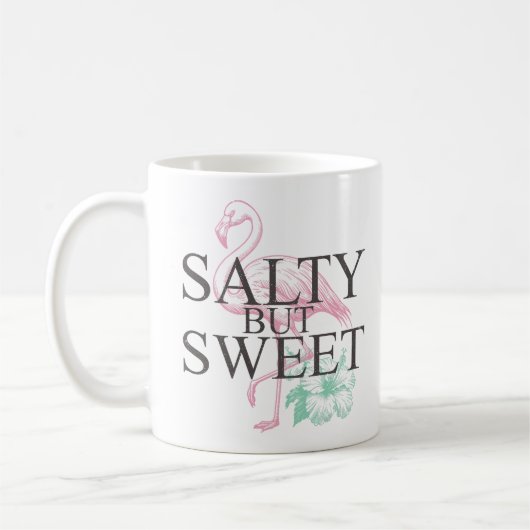 "Salty but Sweet" Flamingo Kaffeetasse (Links)