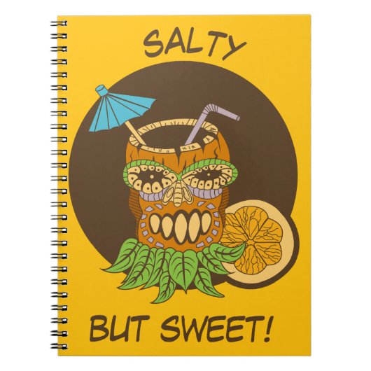 Salty but Sweet, Tiki Cocktail, lustig Notizblock (Vorderseite)