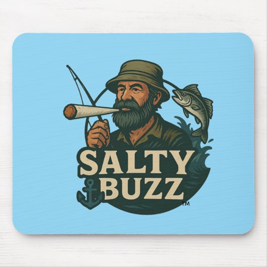 Salty Buzz Original Design Mauspad (Vorne)