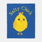 Salty Chick Fleecedecke (Vorderseite)