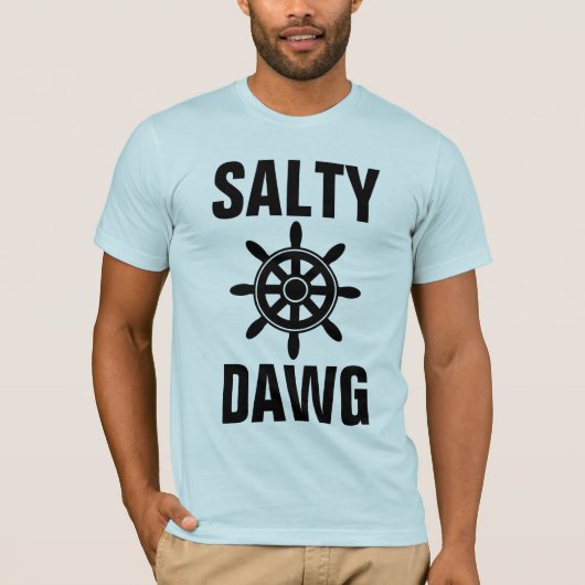 SALTY DAWG MÄNNER NAUTISCHE T - SHIRT (Vorderseite)