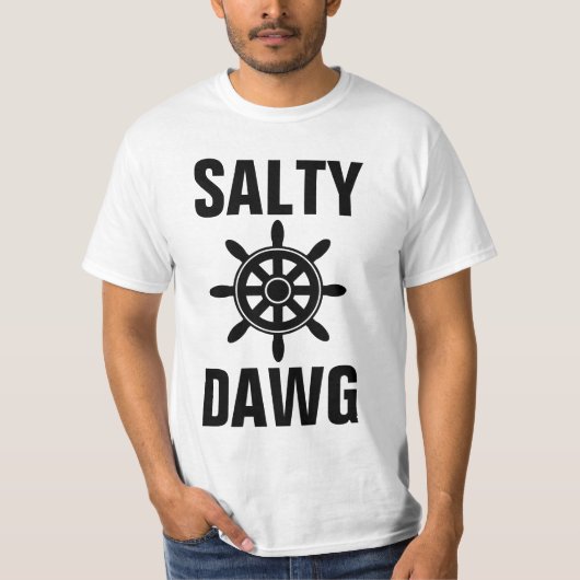 SALTY DAWG MÄNNER NAUTISCHE T - SHIRT (Vorderseite)