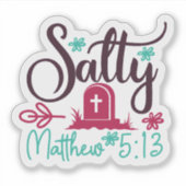 Salty & Dead: Grafik mit Grabstein Aufkleber (Vorderseite)