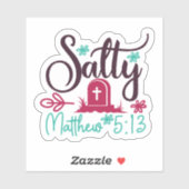 Salty & Dead: Grafik mit Grabstein Aufkleber (Blatt)