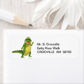 Salty der Krokodile-Rücksendeadressen-Aufkleber (Insitu)