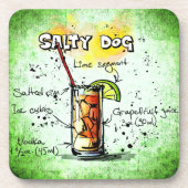 Salty Dog Cocktail Drink Untersetzer (Vorderseite)