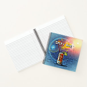 Salty Dog Cocktail (Nr. 6 von 12 Drink Recipe Set) Notizblock