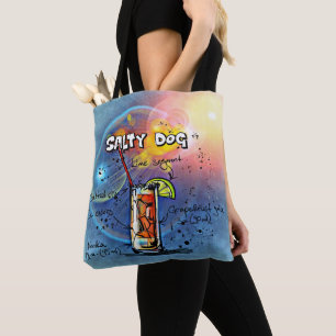 Salty Dog Cocktail (Nr. 6 von 12 Drink Recipe Set) Tasche