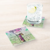 Salty Dog Drink Rezept Glasuntersetzer (Schrägansicht)