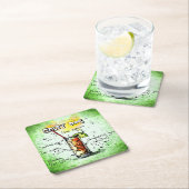 Salty Dog Drink Rezept Rechteckiger Pappuntersetzer (Vor Ort)