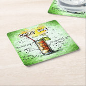 Salty Dog Drink Rezept Rechteckiger Pappuntersetzer (angewinkelt)