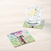 Salty Dog Drink Rezept Rechteckiger Pappuntersetzer (Vor Ort)