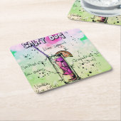 Salty Dog Drink Rezept Rechteckiger Pappuntersetzer (angewinkelt)