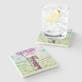 Salty Dog Drink Rezept Steinuntersetzer (Seitenansicht)