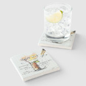 Salty Dog Drink Steinuntersetzer (Seitenansicht)