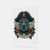 Salty Dog Pitbull Acrylschild (Winkel)
