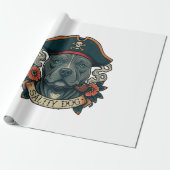 Salty Dog Pitbull Geschenkpapier (Ungerollt)