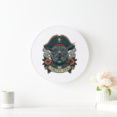 Salty Dog Pitbull Große Wanduhr (Zuhause)