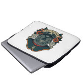 Salty Dog Pitbull Laptopschutzhülle (Vorne Knopf)