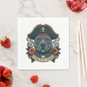 Salty Dog Pitbull Serviette (Beispiel)