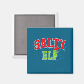 Salty Elf Christmas Family Matching Group Xmas Magnet (Vorderseite/Rückseite)