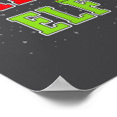 Salty Elf Christmas Family Matching Group Xmas  Poster (Ecke)