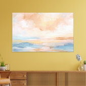 Salty Embrace - Abstrakte Seascape Leinwanddruck (Insitu (Wohnzimmer))