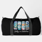 Salty Fabulous Nautical Ocean Elements Life Duffle Bag (Rückseite)