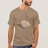 Salty Gig Flounder Fishing T-Shirt (Vorderseite)