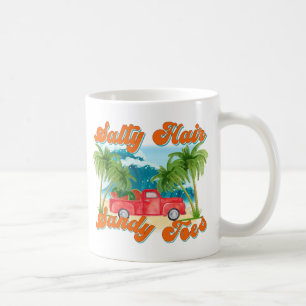 Salty Hair, Sandy Toes Tropeninsel Kaffeetasse