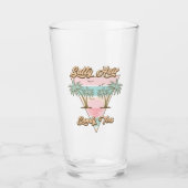 Salty Hair Sandy Toes Tropical Summer Beach Life Glas (Vorderseite)