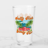 Salty Hair, Sandy Toes | Tropischer Lkw & Strand Glas (Rückseite)