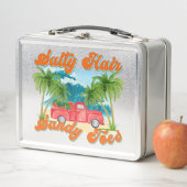 Salty Hair, Sandy Toes | Tropischer Lkw & Strand Metall Brotdose (Beispiel)