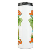 Salty Hair, Sandy Toes | Tropischer Lkw & Strand Thermosbecher (Rückseite)