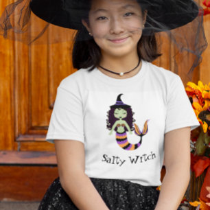 Salty Hexe Halloween Meerjungfrau T-Shirt