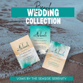 Salty Kisses I Turquoise I Sandy Beach Wedding Runder Aufkleber