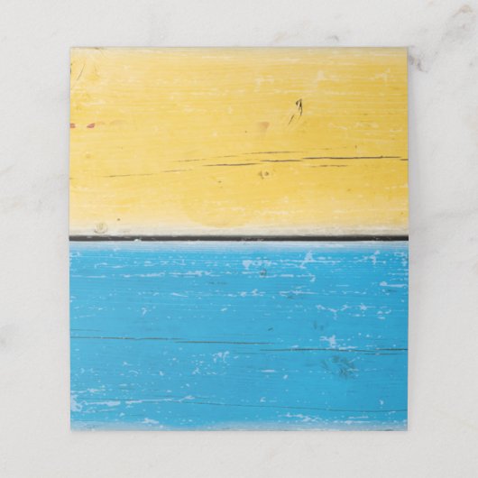 Salty Kisses Rot, Gelb, Grün & Blau Platzkarten (Außenseite Aufgefaltet)