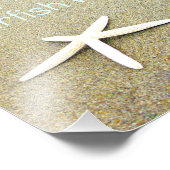 Salty Kisses & Starfish Wünsche Fotodruck (Ecke)