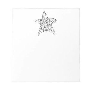 Salty Kisses und Starfish wollen Handschrift Notizblock