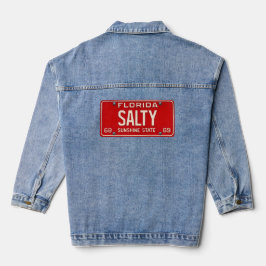 Salty Life 1969 | Retro Florida License Plate Surf Jeansjacke