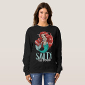 Salty Lil Beach Erwachsene Meerjungfrau Frauen Sweatshirt (Vorne ganz)