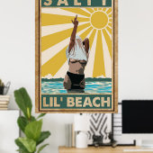 Salty Lil Beach Poster (Heimbüro)
