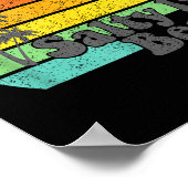 Salty Lil Beach Retro Vacation Funny Summer Quote  Poster (Ecke)