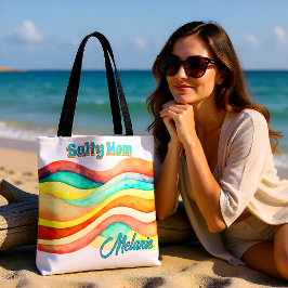 Salty Mom Beach Summer Style Tasche