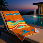 Salty Mom Coastal Summer Vibes Strandtuch