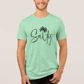 Salty Palm Design Tri-Blend Shirt (Vorderseite)