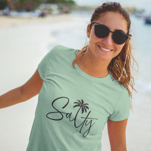 Salty Palm Design Tri-Blend Shirt