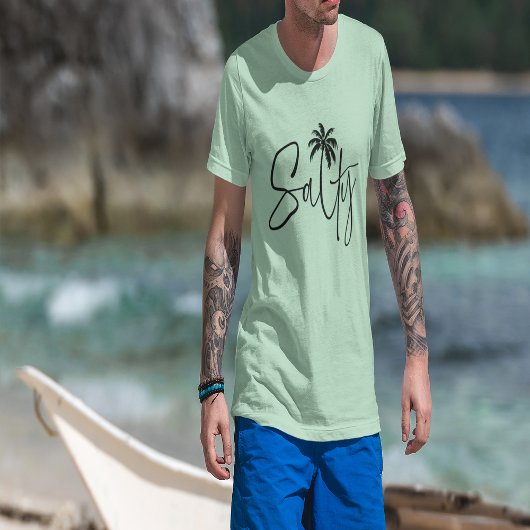 Salty Palm Design Tri-Blend Shirt